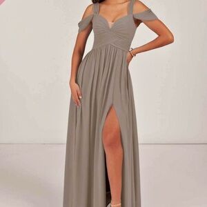 Azazie Taupe Bridesmaids Dress